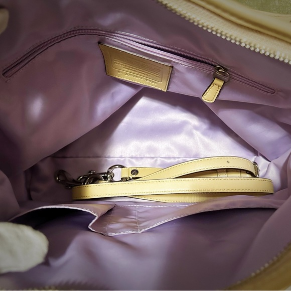 Vintage Y2K Coach Shoulder Bag beige color Shoulder Bag new without tags - Picture 11 of 17